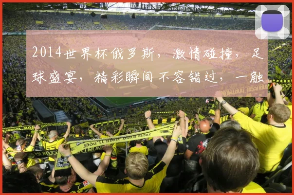 2014世界杯俄罗斯，激情碰撞，足球盛宴，精彩瞬间不容错过，一触即发
