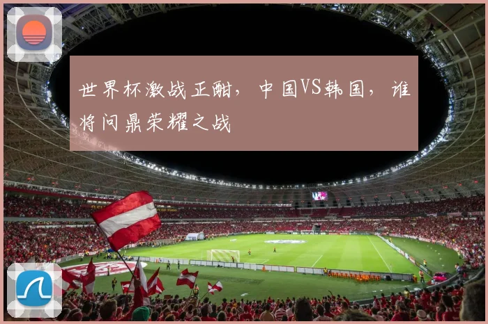 世界杯激战正酣，中国VS韩国，谁将问鼎荣耀之战